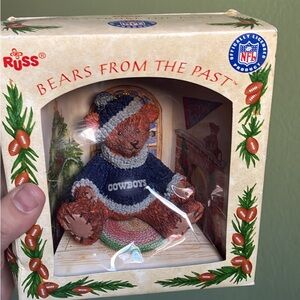 Russ dallas cowboys ornament Teddy Bear - Blue and Brown